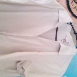 White Stag 3x Cream cotton button up blouse.